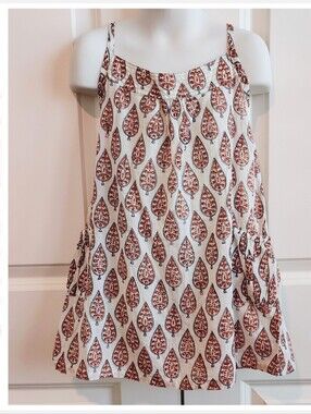 Anokhi Leaf Print Tunic Blouse (Indian Brand)